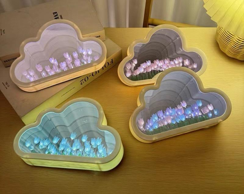 Vista 2 de LAMPARA DE TULIPANES NUBE INFINITA